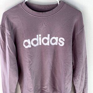Women's Lilac Adidas Crewneck Sweatshirt Size M